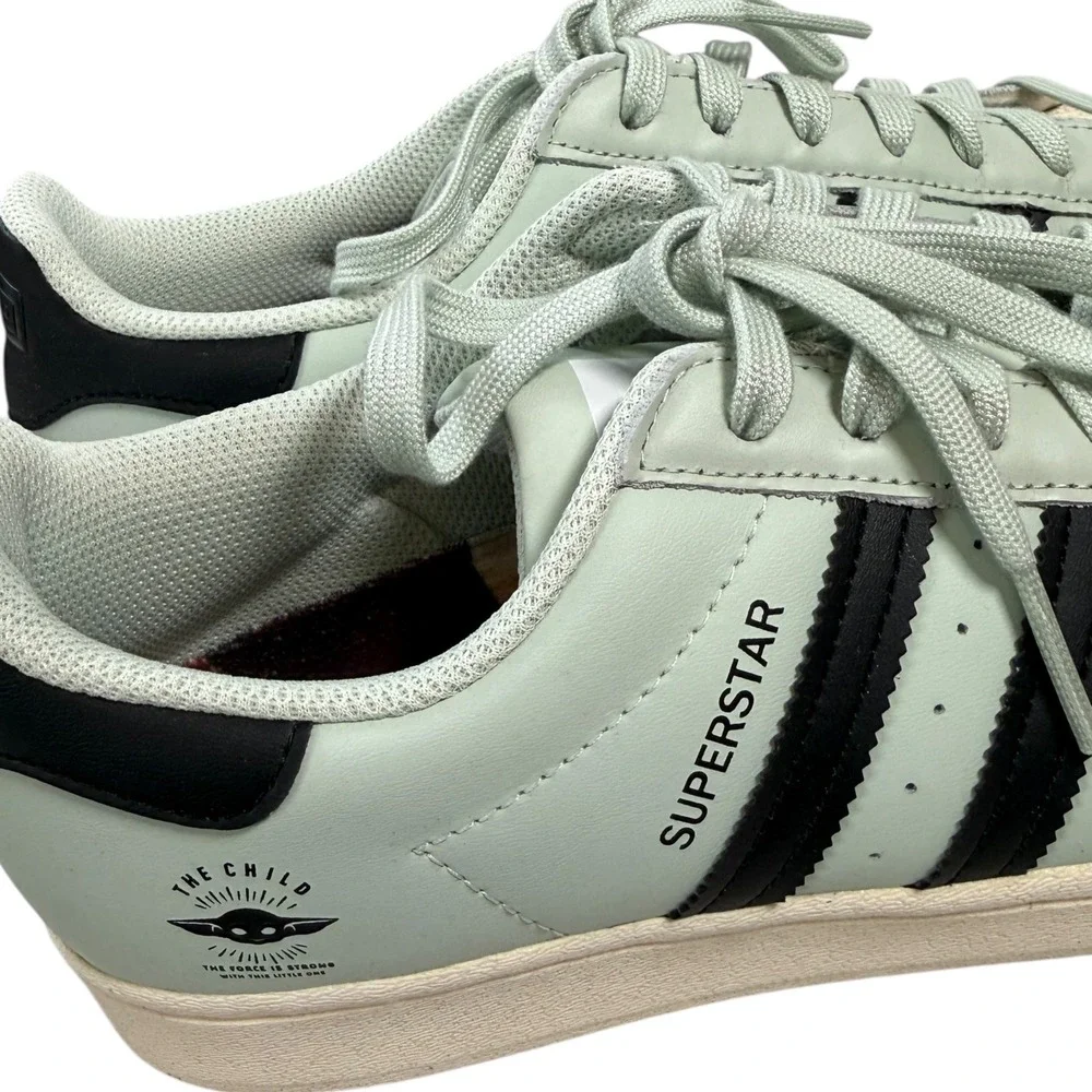 Adidas Superstar Star Wars The Child Grogu Green Mens Size 8 EUR 41.5 Baby Yoda‎